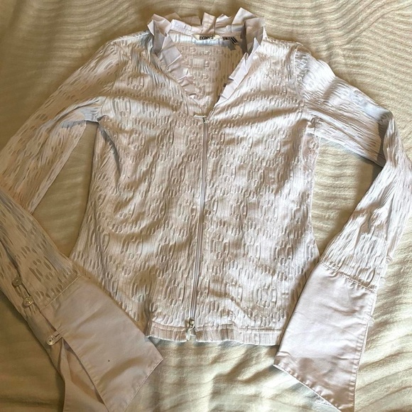 y2k double zipper longsleeve top - Picture 4 of 4